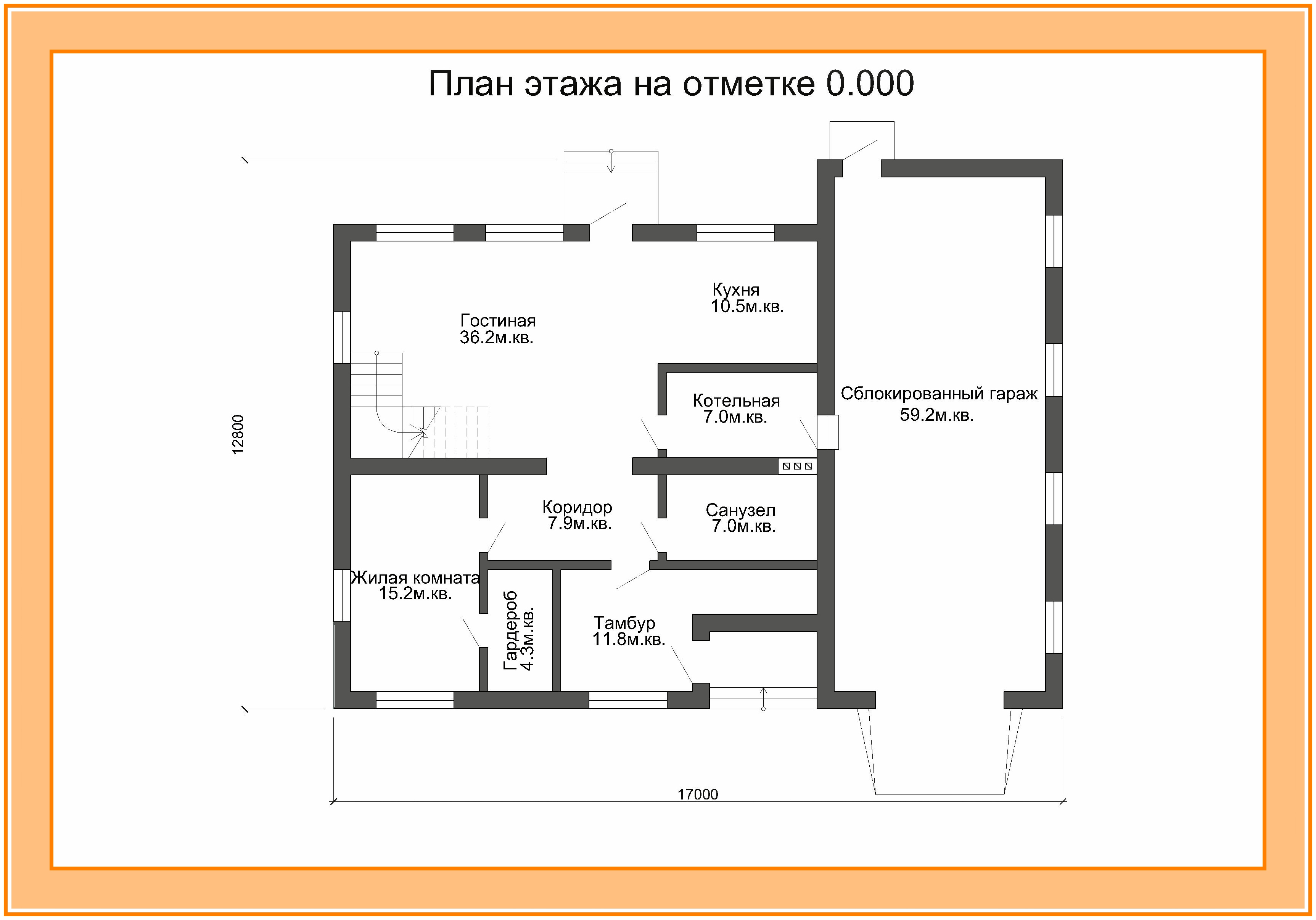 План на отметке 0 000